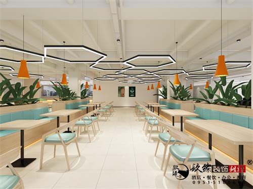 中宁恒信百货商场餐厅设计方案鉴赏|小有格调的温馨餐厅