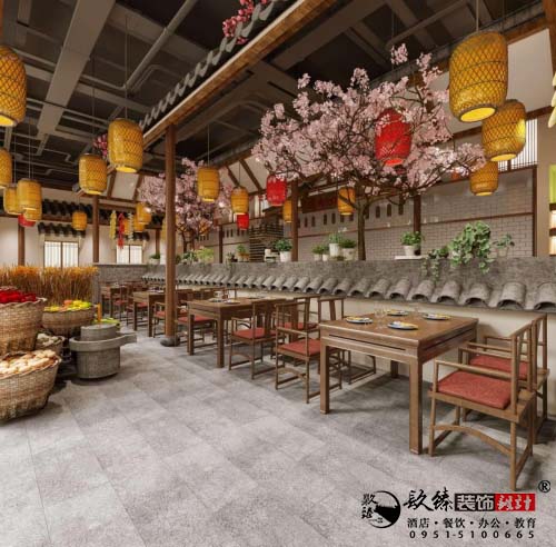中宁乡土特色餐厅设计方案鉴赏|回归质朴与自然，感受轻松与舒适