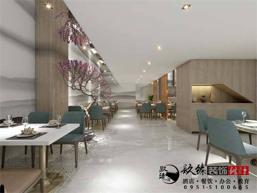 中宁食悦阁餐厅设计方案鉴赏|中宁食境合一的现代餐饮空间