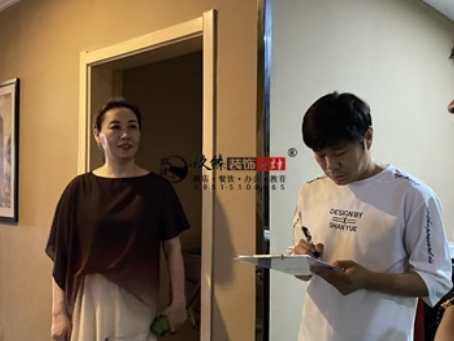 中宁装修公司|中宁钧柠酒店改造设计装修现场勘察