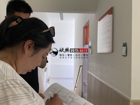 中宁装修公司|中宁实学托管所设计装修项目现场勘查