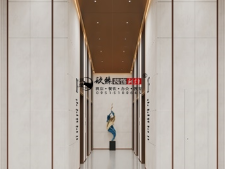 中宁装修公司推荐|中宁翰景地产办公楼公区装修设计以专业圈粉